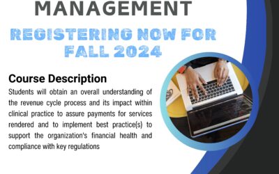Introduction to Revenue Cycle Management Registering for Fall 2024